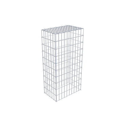 Monteret gabion type 3 100 cm x 30 cm x 50 cm (L x H x D), maskestørrelse 5 cm x 10 cm, C-ring