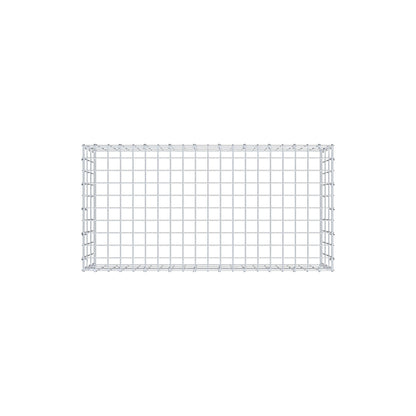 Monteret gabion type 3 100 cm x 30 cm x 50 cm (L x H x D), maskestørrelse 5 cm x 10 cm, C-ring
