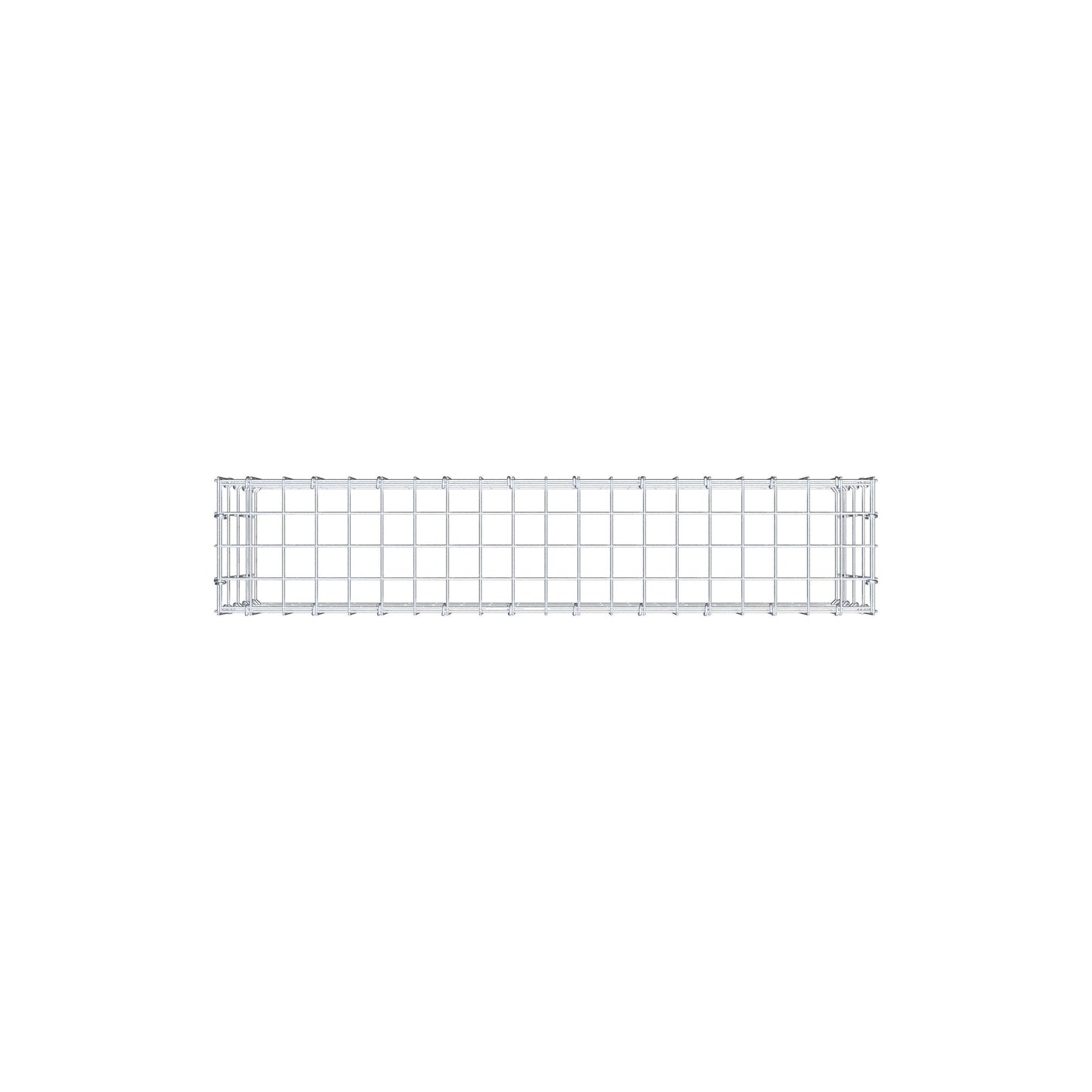 Monteret gabion type 3 100 cm x 40 cm x 20 cm (L x H x D), maskestørrelse 5 cm x 10 cm, C-ring