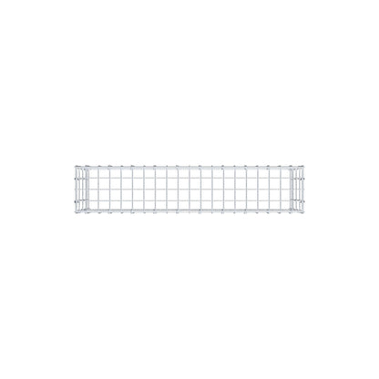 Monteret gabion type 3 100 cm x 40 cm x 20 cm (L x H x D), maskestørrelse 5 cm x 10 cm, C-ring