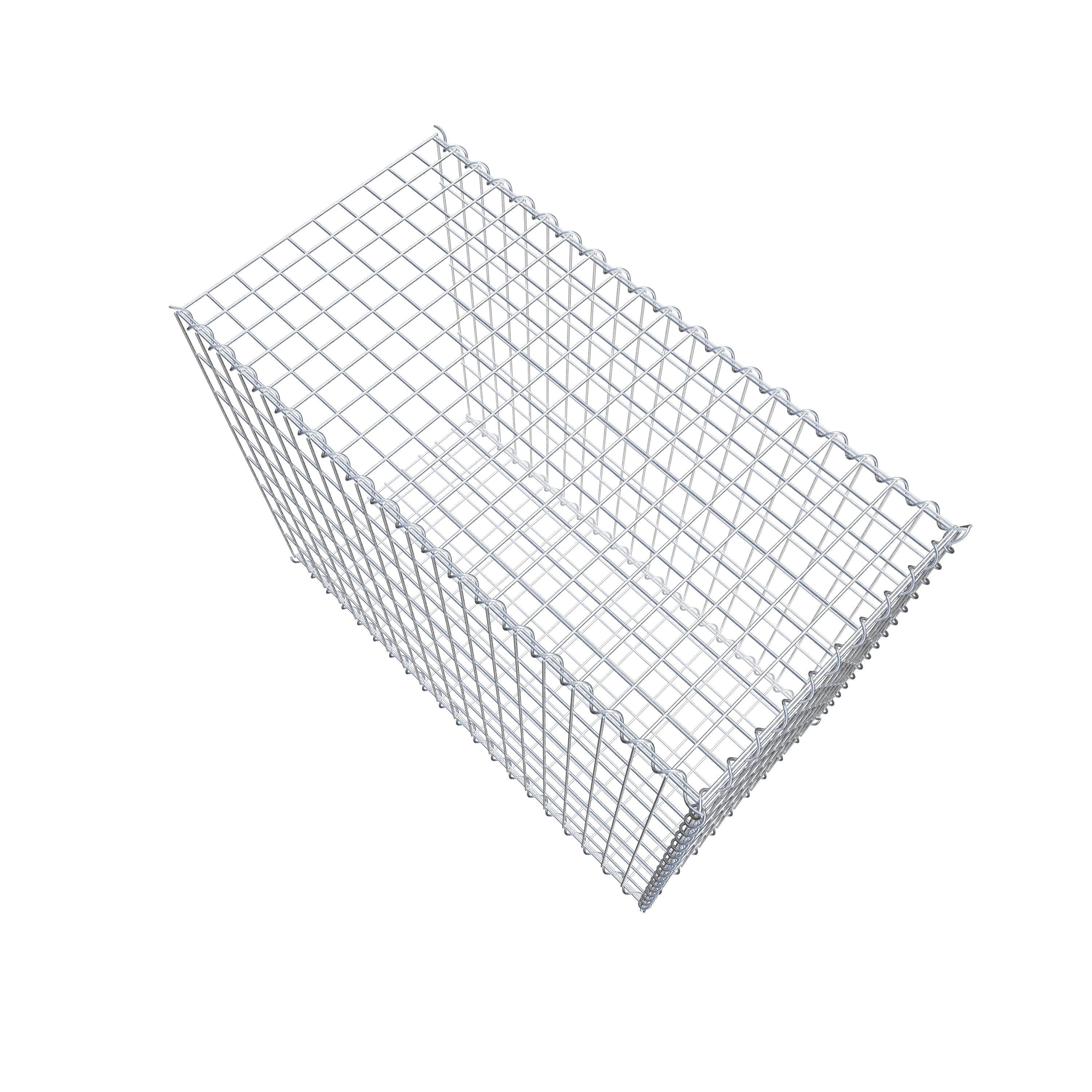 Grown-on gabion type 2 100 cm x 80 cm x 50 cm (L x H x D), mesh size 5 cm x 10 cm, spiral