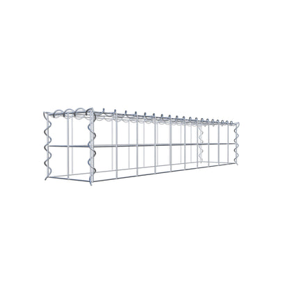 Anbaugabione Typ 3 100 cm x 20 cm x 20 cm (L x H x T), Maschenweite 10 cm x 10 cm, Spirale