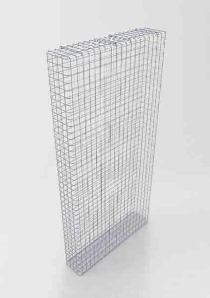 Varmförzinkad gabion 102 cm x 202 cm x 22 cm, maskstorlek 5 cm x 5 cm, helsvetsad