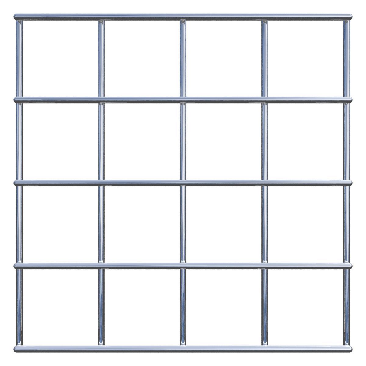 Decoratief rooster/latwerk (inclusief bevestigingsmateriaal) maaswijdte 5 x 5 cm