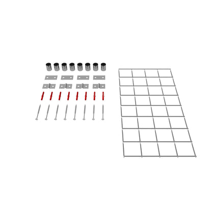 Decoratief rooster/latwerk (inclusief bevestigingsmateriaal) maaswijdte 5 x 5 cm