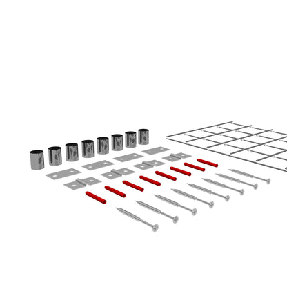 Decoratief rooster/latwerk (inclusief bevestigingsmateriaal) maaswijdte 5 x 5 cm