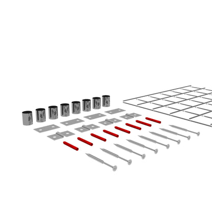 Decoratief rooster/latwerk (inclusief bevestigingsmateriaal) maaswijdte 5 x 5 cm