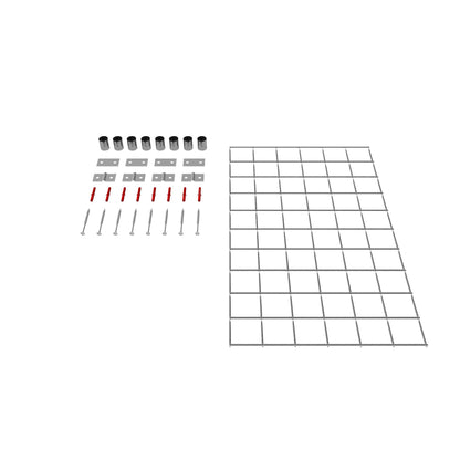 Decoratief rooster/latwerk (inclusief bevestigingsmateriaal) maaswijdte 5 x 5 cm