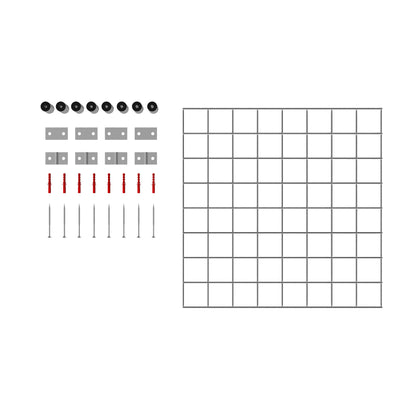 Decoratief rooster/latwerk (inclusief bevestigingsmateriaal) maaswijdte 5 x 5 cm