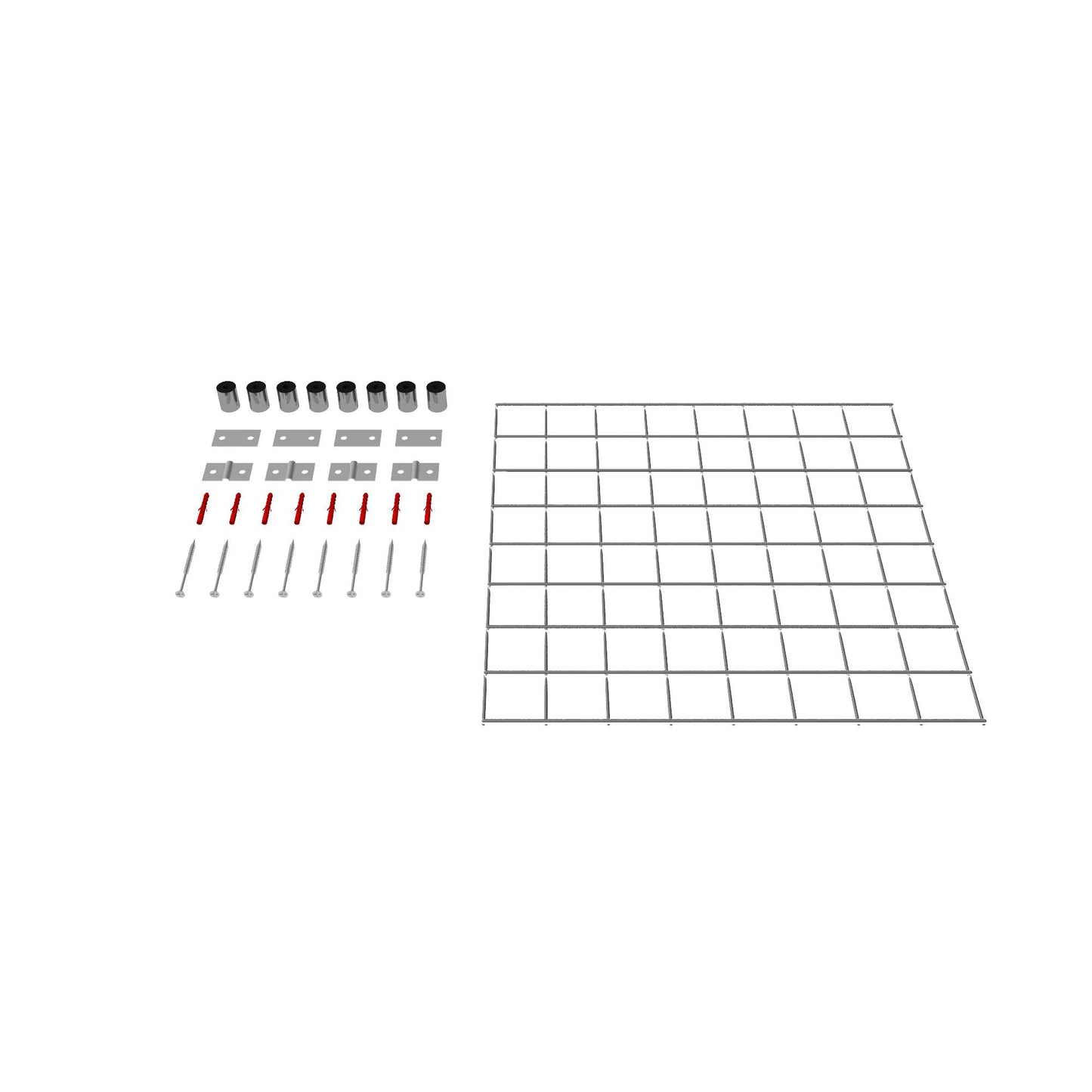 Decoratief rooster/latwerk (inclusief bevestigingsmateriaal) maaswijdte 5 x 5 cm