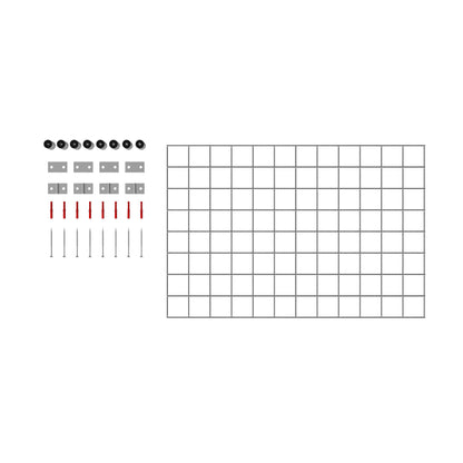 Decoratief rooster/latwerk (inclusief bevestigingsmateriaal) maaswijdte 5 x 5 cm