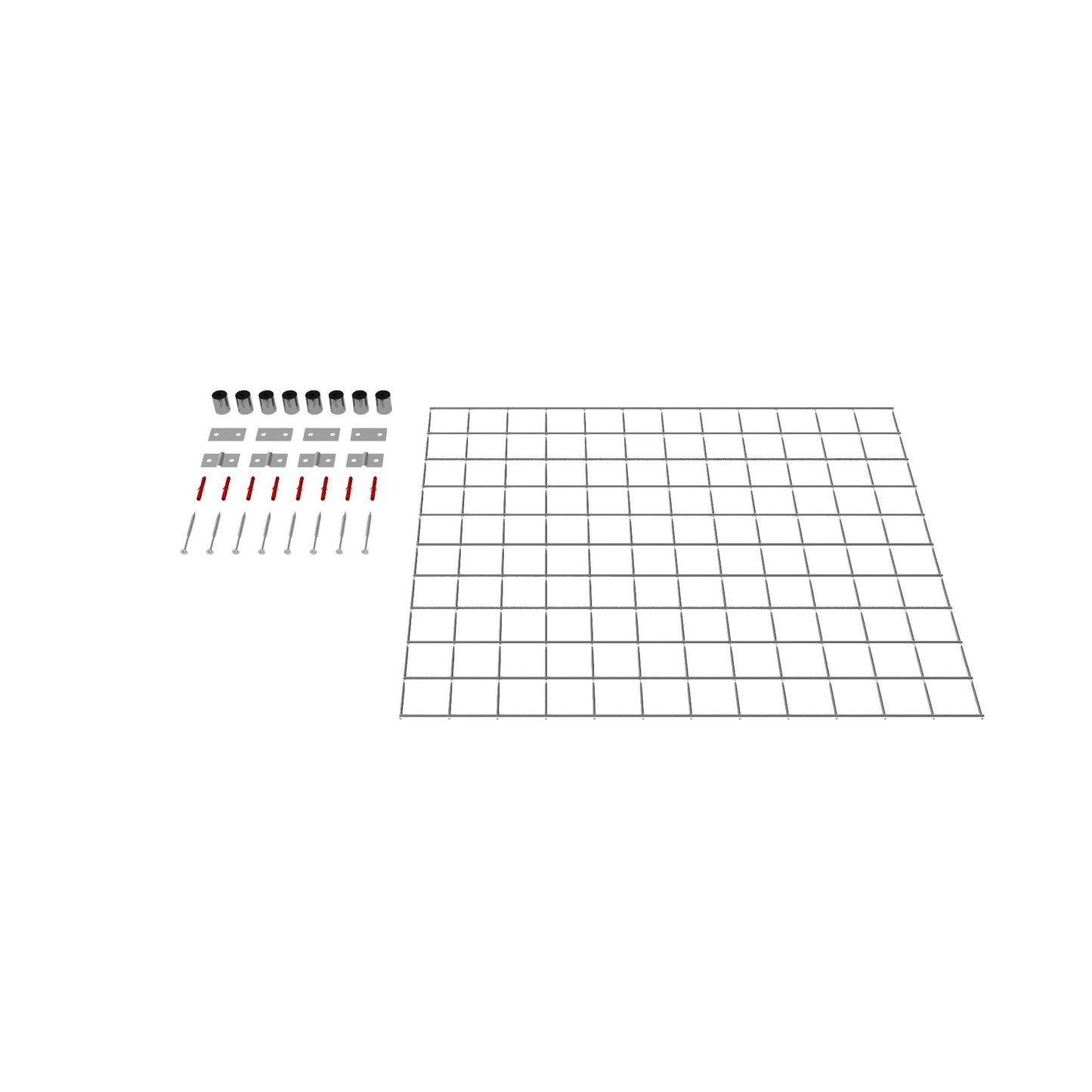 Decoratief rooster/latwerk (inclusief bevestigingsmateriaal) maaswijdte 5 x 5 cm