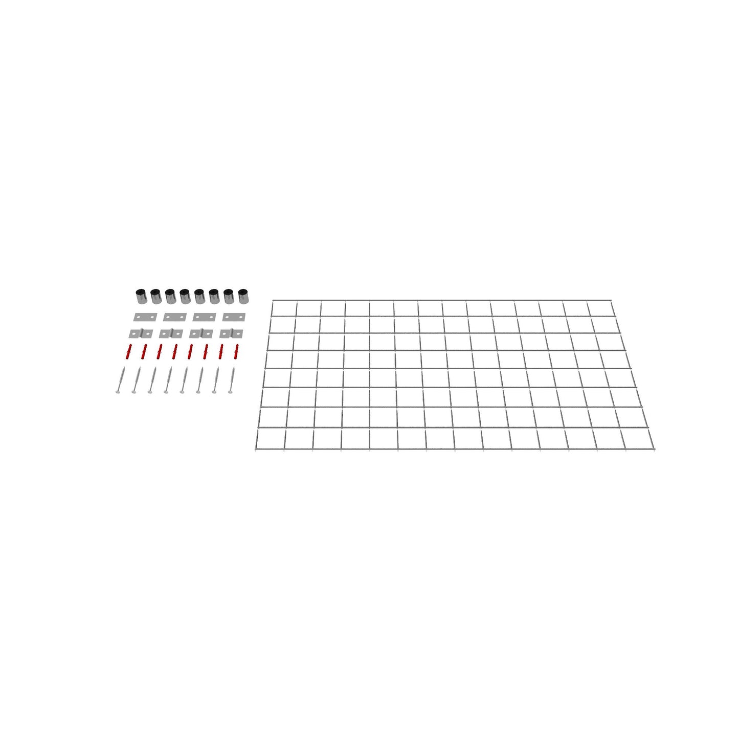 Decoratief rooster/latwerk (inclusief bevestigingsmateriaal) maaswijdte 5 x 5 cm