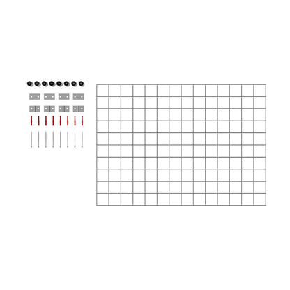 Decoratief rooster/latwerk (inclusief bevestigingsmateriaal) maaswijdte 5 x 5 cm