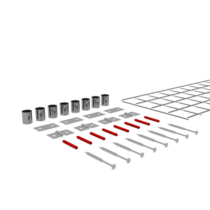 Decoratief rooster/latwerk (inclusief bevestigingsmateriaal) maaswijdte 5 x 5 cm