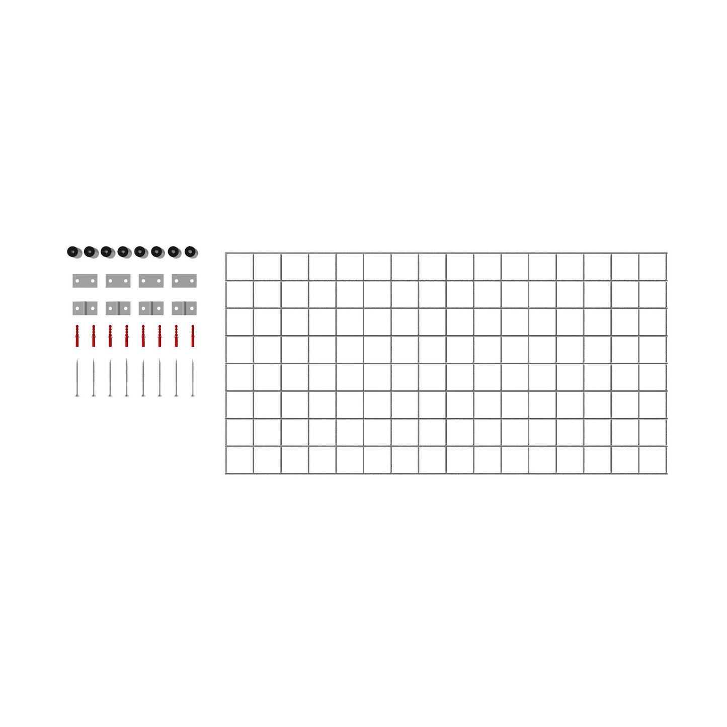 Decoratief rooster/latwerk (inclusief bevestigingsmateriaal) maaswijdte 5 x 5 cm