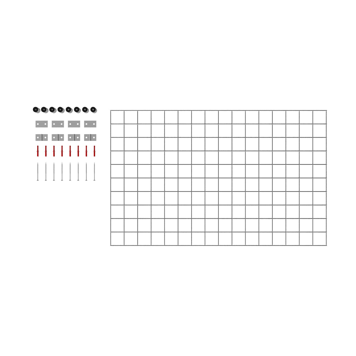 Decoratief rooster/latwerk (inclusief bevestigingsmateriaal) maaswijdte 5 x 5 cm