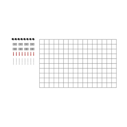 Decoratief rooster/latwerk (inclusief bevestigingsmateriaal) maaswijdte 5 x 5 cm