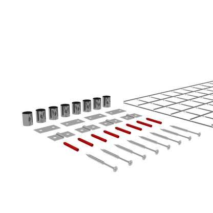 Decoratief rooster/latwerk (inclusief bevestigingsmateriaal) maaswijdte 5 x 5 cm