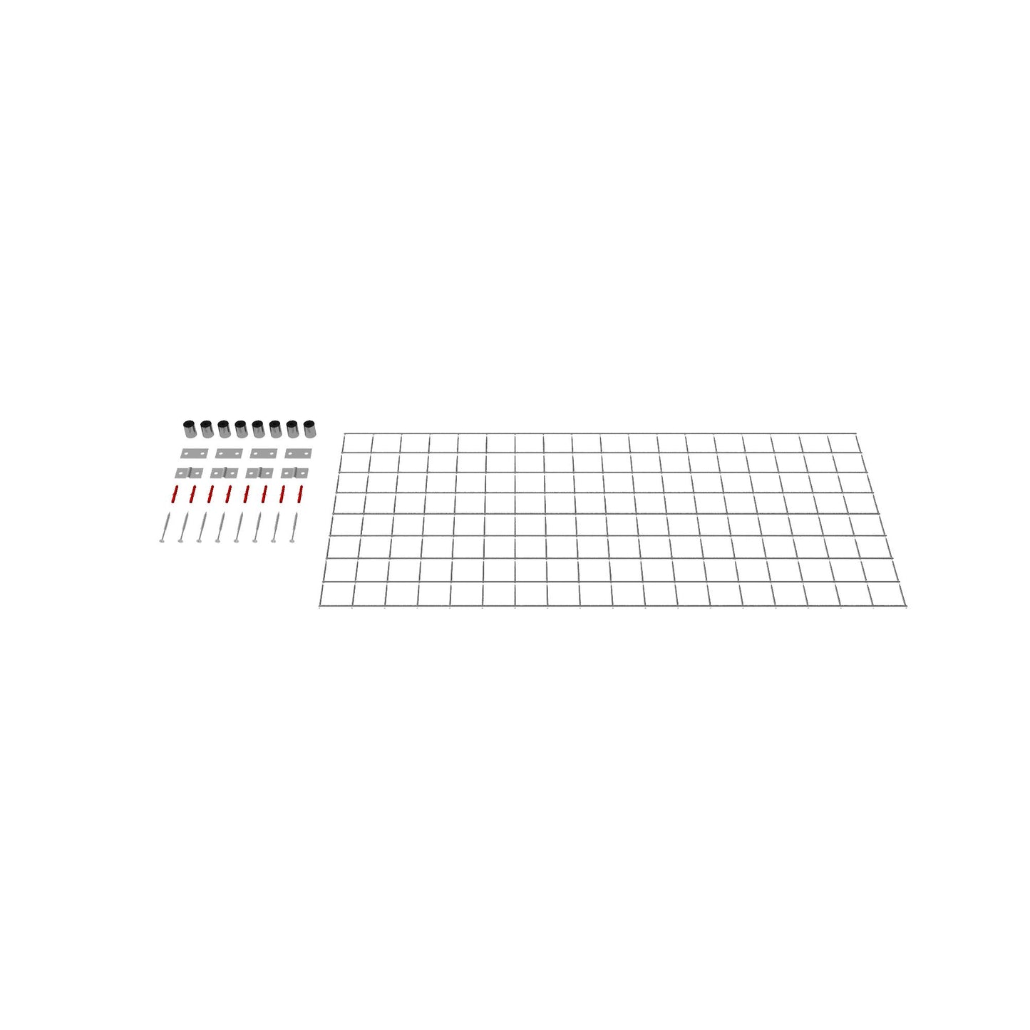 Decoratief rooster/latwerk (inclusief bevestigingsmateriaal) maaswijdte 5 x 5 cm