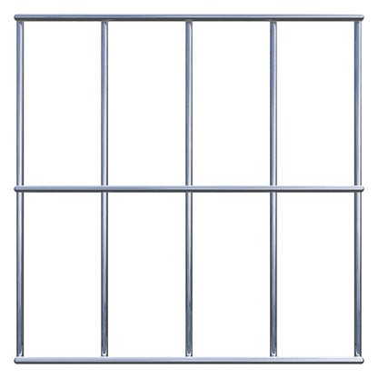 Rejilla decorativa/enrejado (incluido material de montaje) tamaño de malla 5 x 10 cm