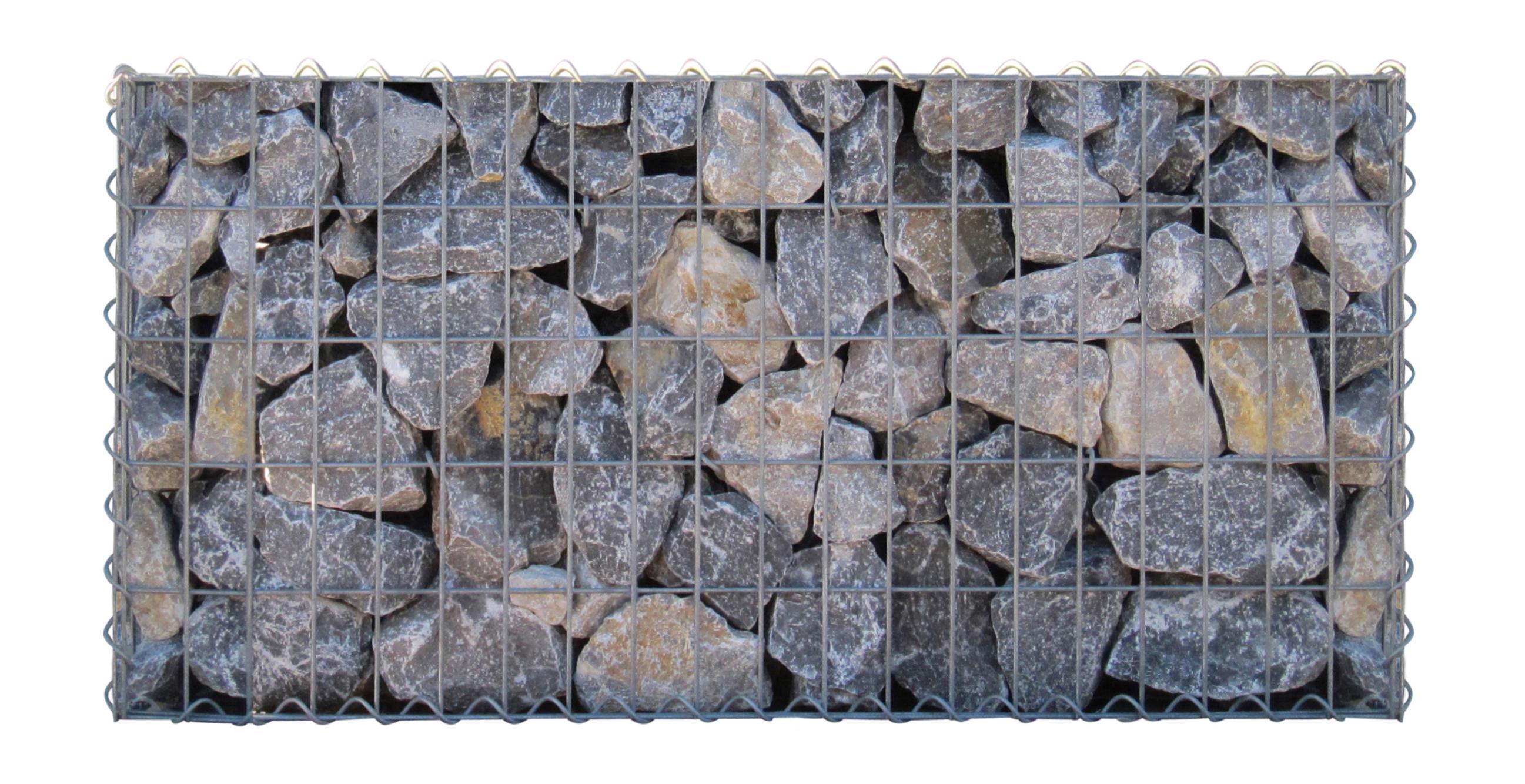 Gabion 100 cm x 90 cm x 20 cm (L x H x D), mesh size 5 cm x 10 cm, spiral