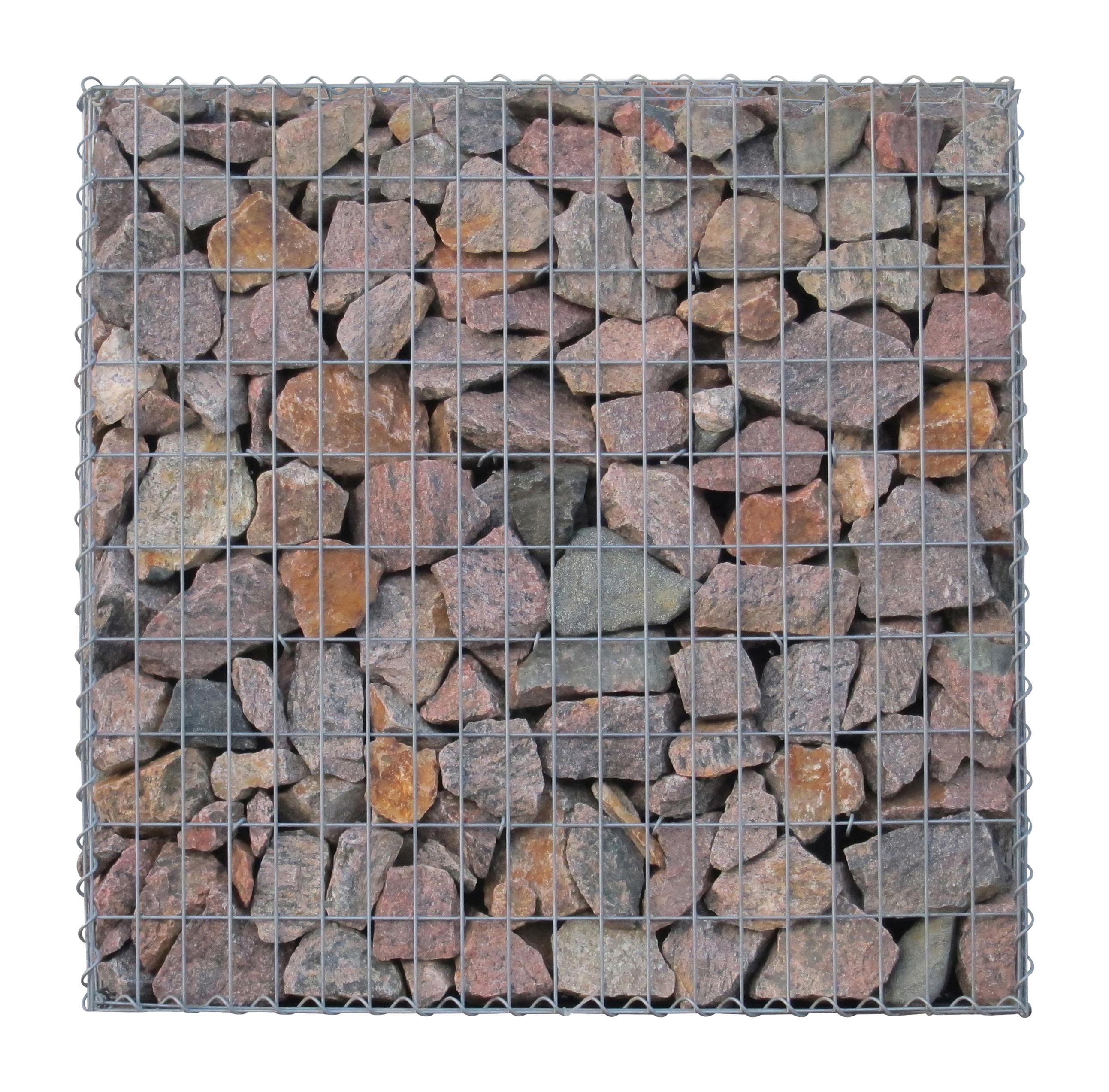 Gabion 100 cm x 100 cm x 30 cm (L x H x D), mesh size 5 cm x 10 cm, C-ring