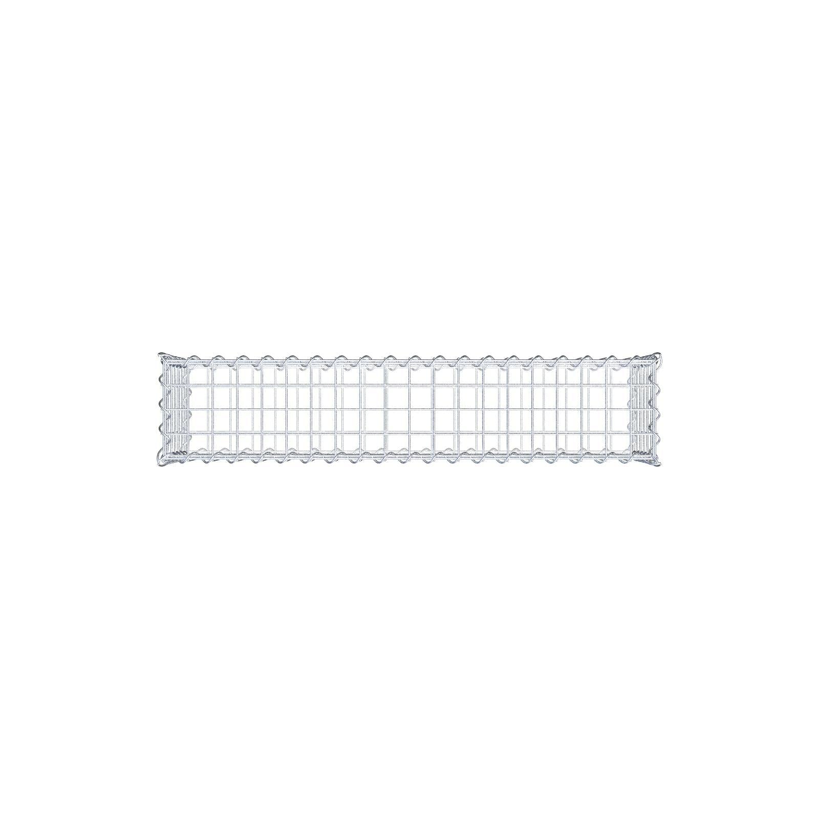 Lot de 2 gabions 100 cm x 30 cm x 20 cm (L x H x P), mailles 5 x 5 cm, spirale