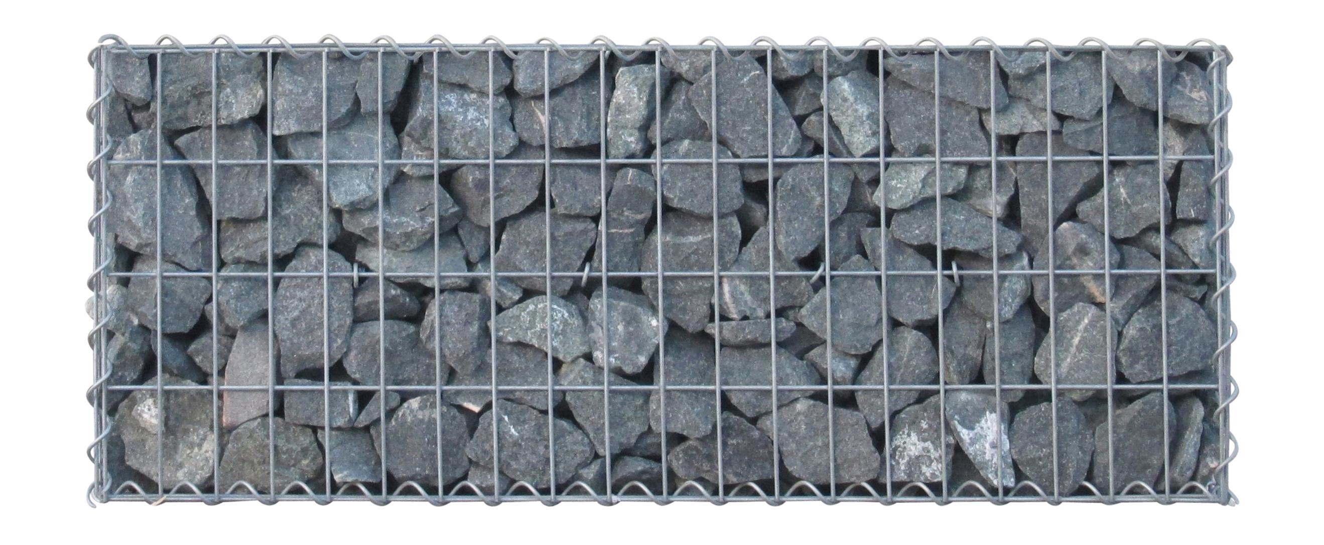 Lot de 2 gabions 100 cm x 40 cm x 30 cm (L x H x P), mailles 5 x 10 cm, spirale