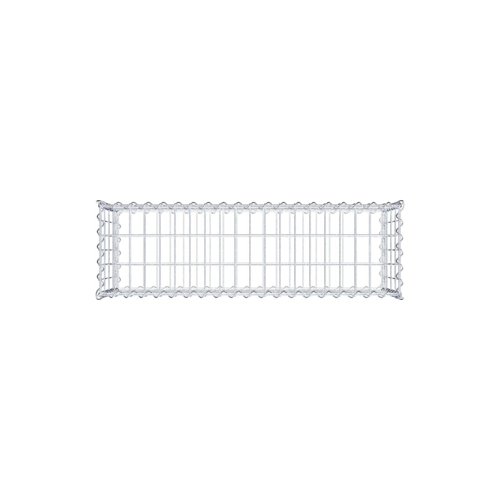 Lot de 2 gabions 100 cm x 40 cm x 30 cm (L x H x P), mailles 5 x 10 cm, spirale