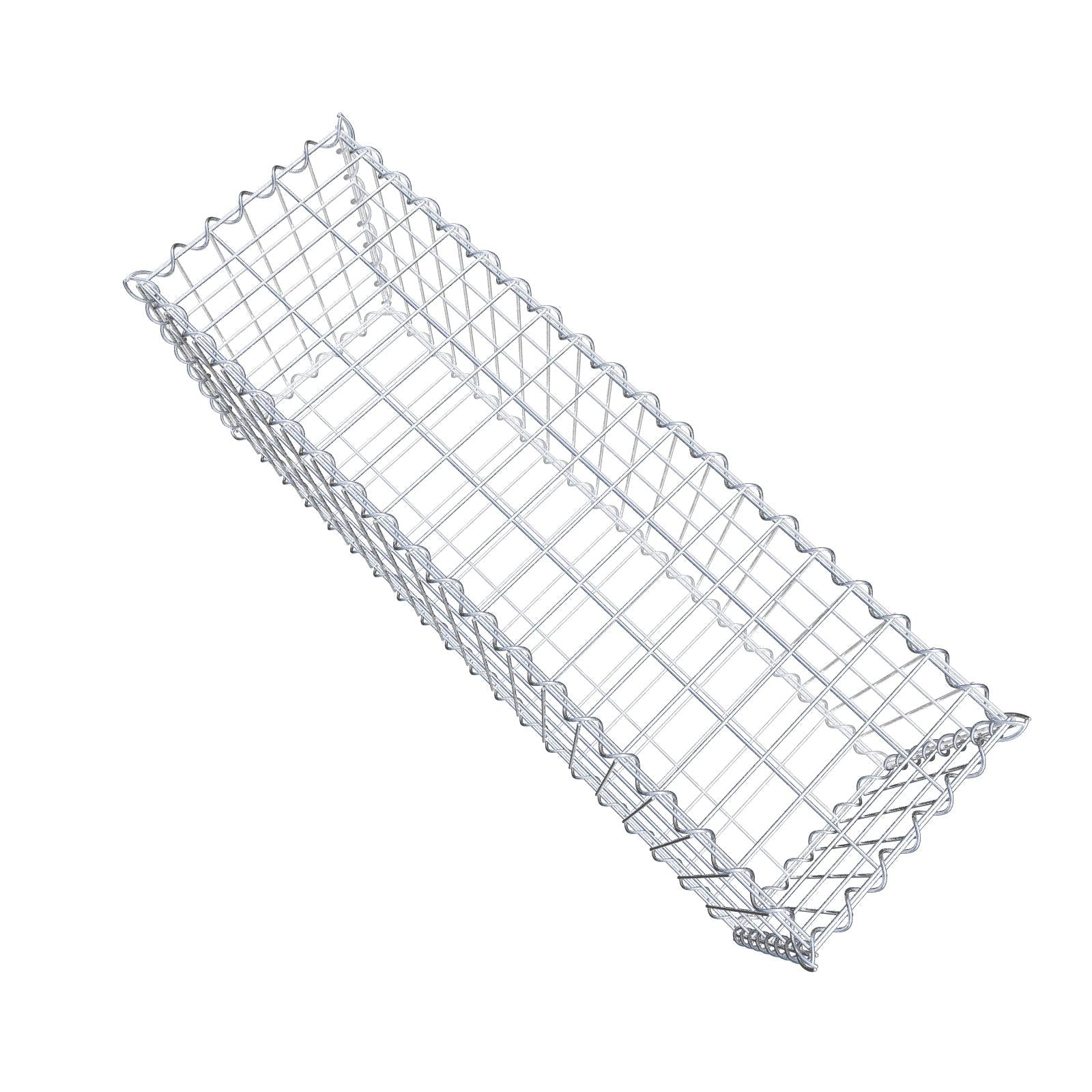 Lot de 2 gabions 100 cm x 40 cm x 30 cm (L x H x P), mailles 5 x 10 cm, spirale