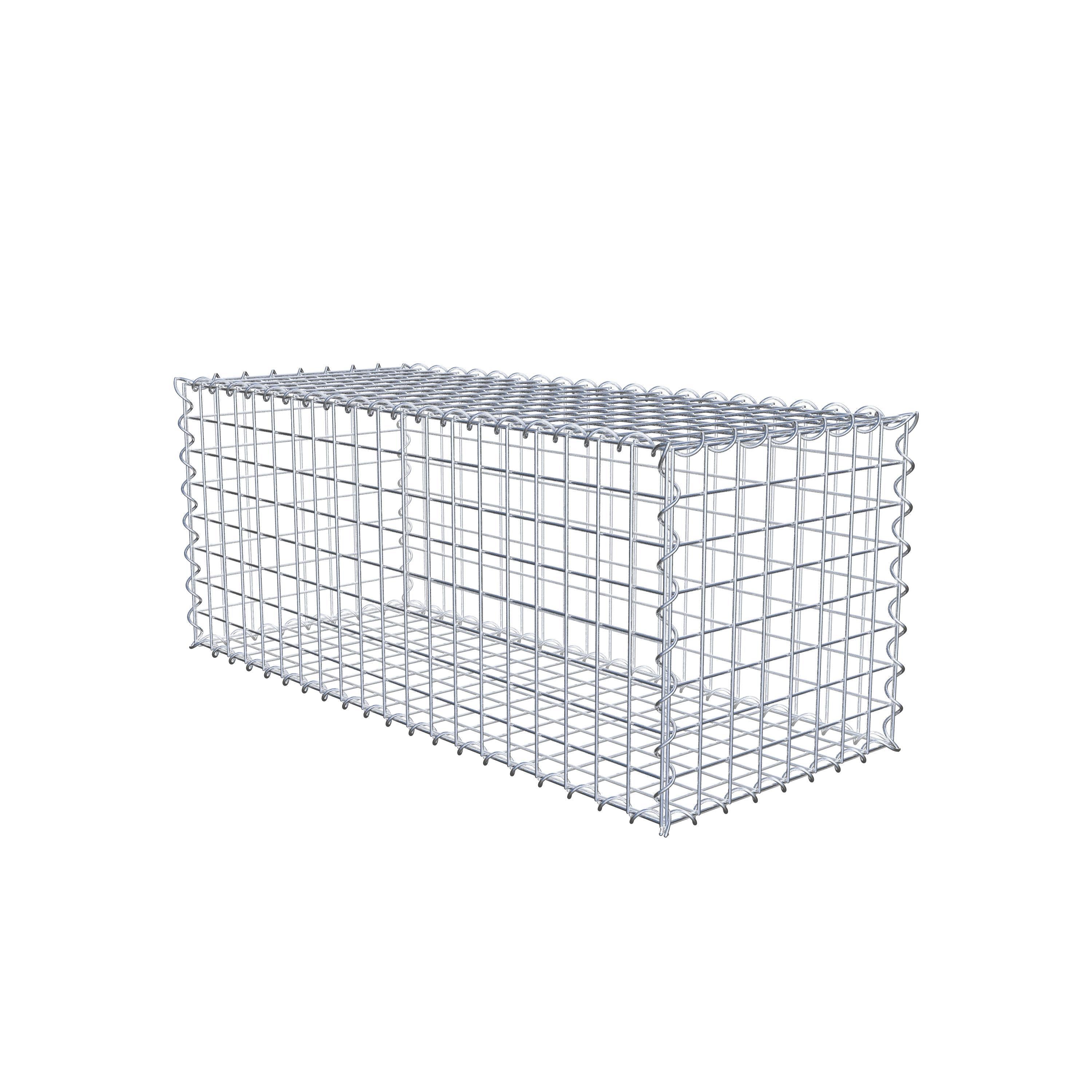 Set van 2 schanskorven 100 cm x 40 cm x 40 cm (L x H x D), maaswijdte 5 x 5 cm, spiraalvormig