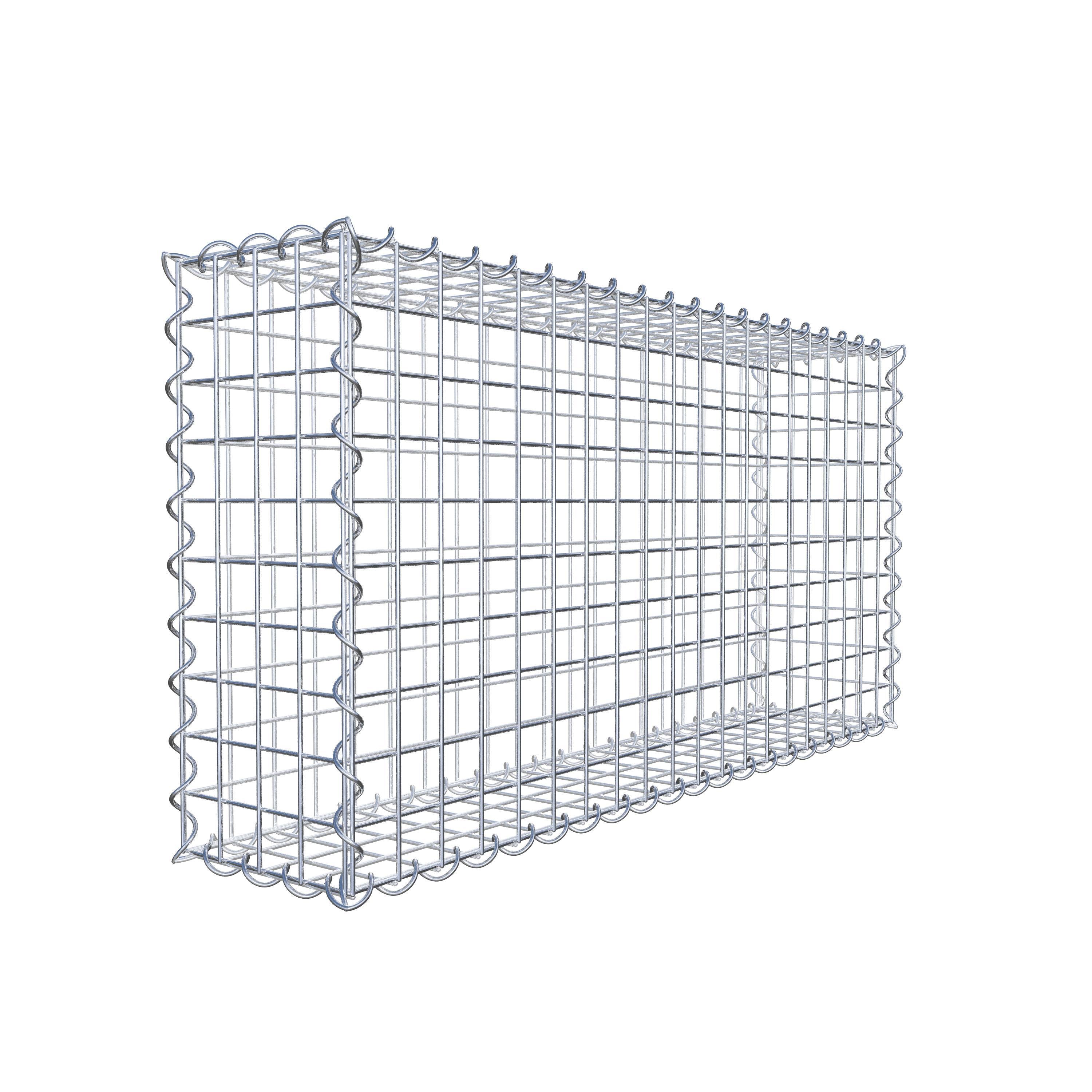 Set van 2 schanskorven 100 cm x 50 cm x 20 cm (L x H x D), maaswijdte 5 x 5 cm, spiraalvormig
