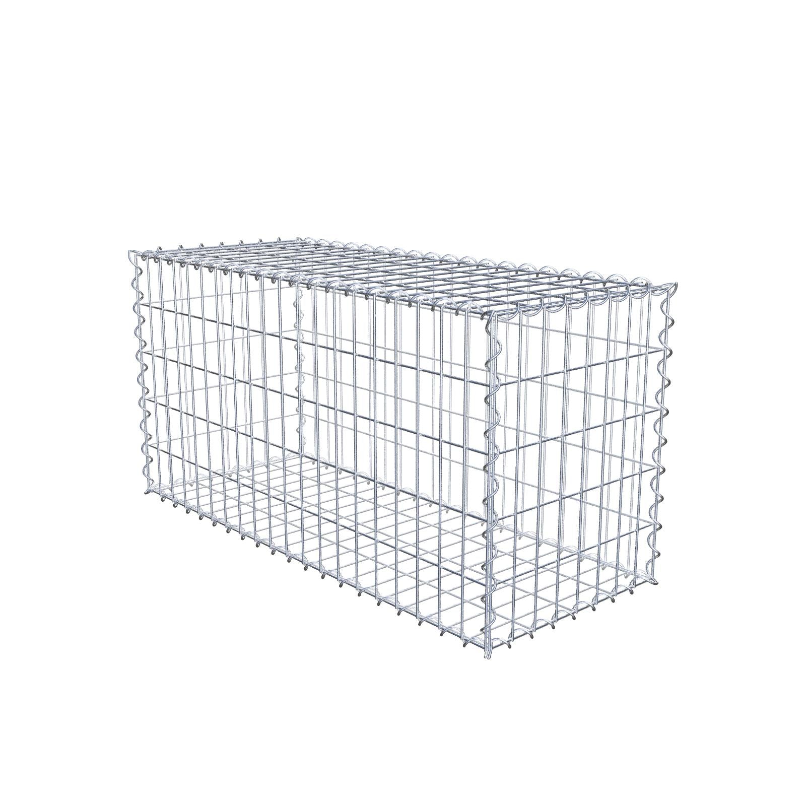 Set van 2 schanskorven 100 cm x 50 cm x 40 cm (L x H x D), maaswijdte 5 x 10 cm, spiraalvormig