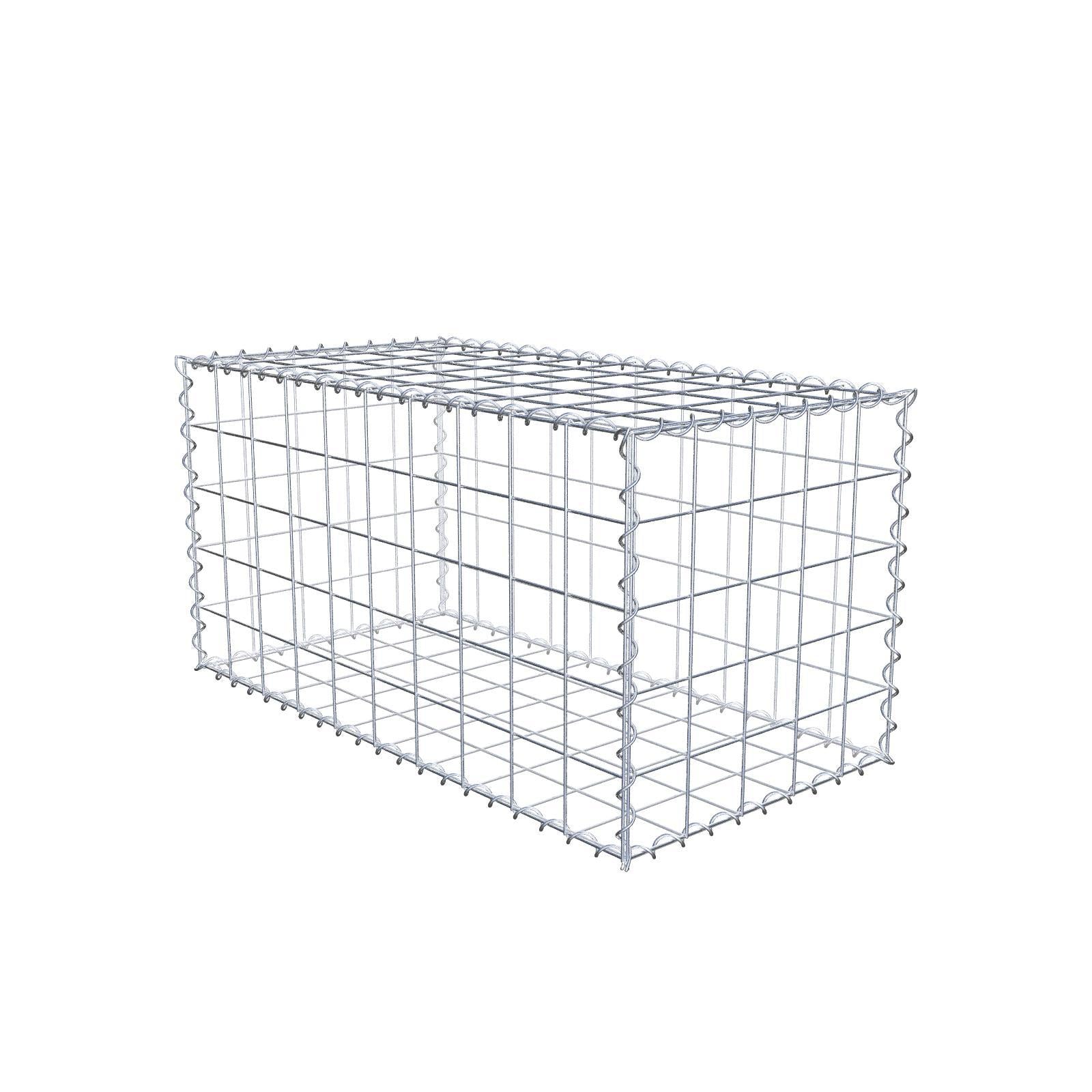 Set van 2 schanskorven 100 cm x 50 cm x 50 cm (L x H x D), maaswijdte 10 x 10 cm, spiraalvormig