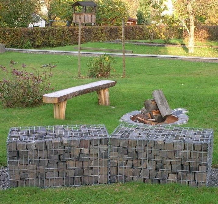 Set van 2 schanskorven 100 cm x 50 cm x 50 cm (L x H x D), maaswijdte 5 x 10 cm, spiraalvormig