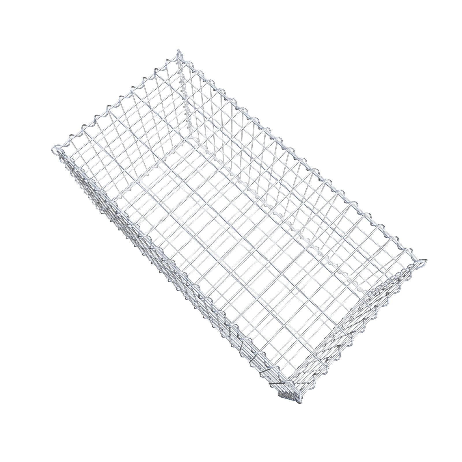 Set van 2 schanskorven 100 cm x 50 cm x 50 cm (L x H x D), maaswijdte 5 x 10 cm, spiraalvormig
