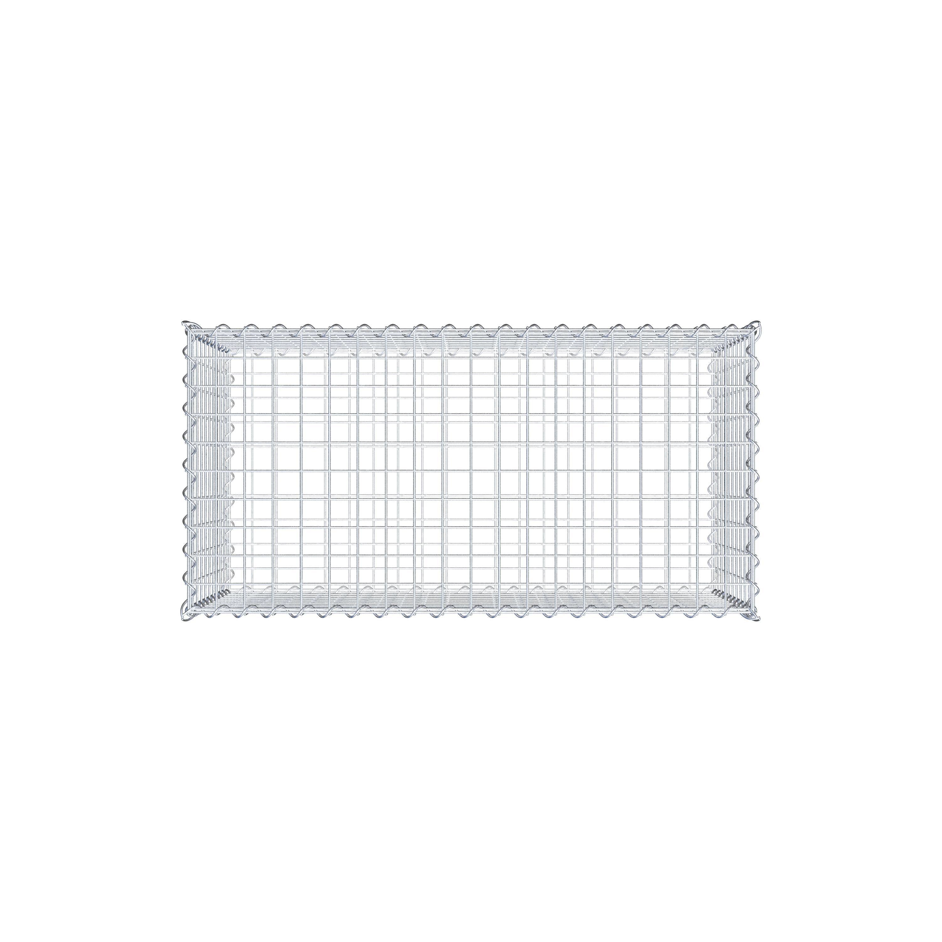 Lot de 2 gabions 100 cm x 50 cm x 50 cm (L x H x P), mailles 5 x 5 cm, spirale