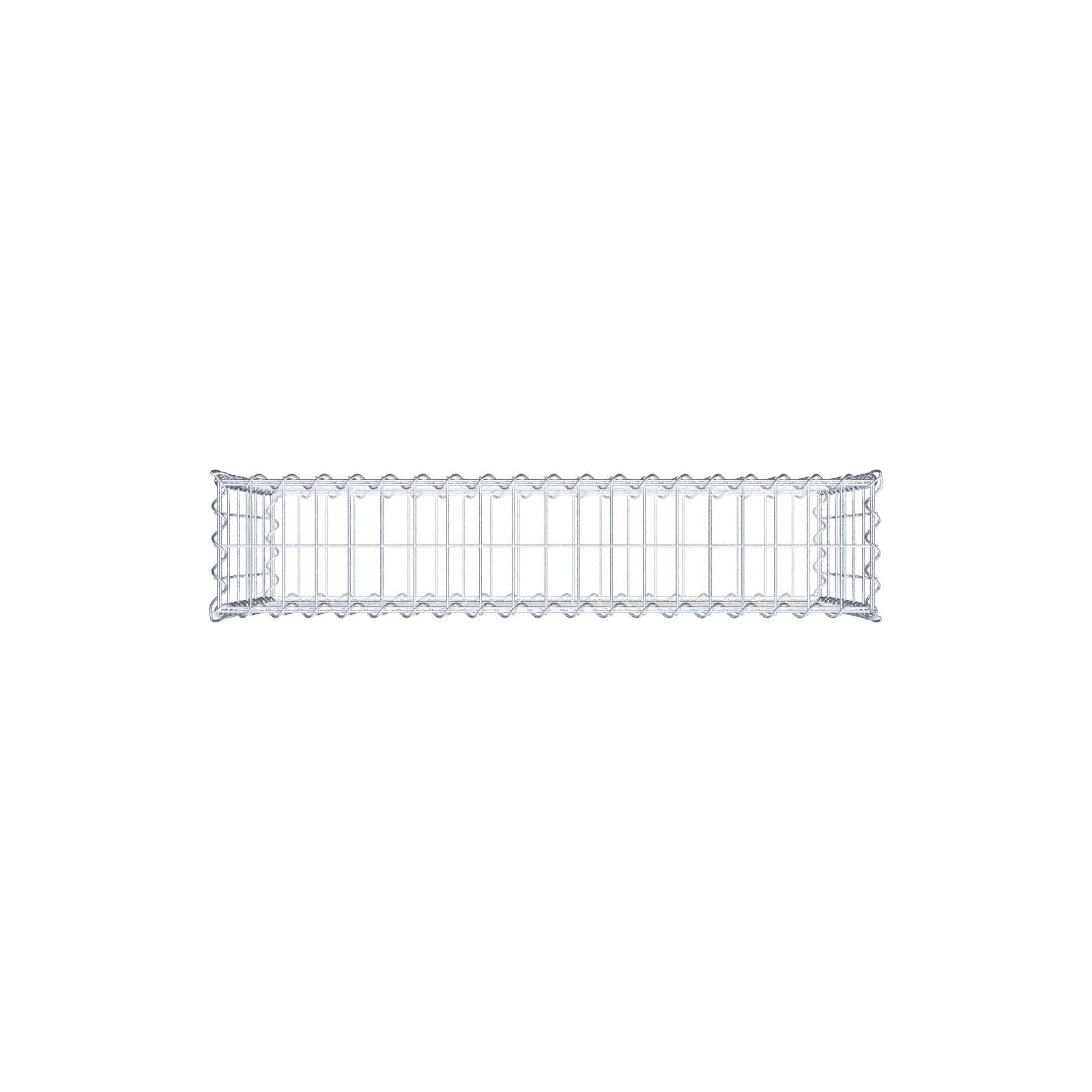Set di 2 gabbioni 100 cm x 60 cm x 20 cm (L x A x P), maglia 5 x 10 cm, spirale