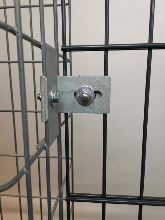 Klammer mit Zaunhalter 5 x 10 cm, für Doppelstabmatte, verzinkt