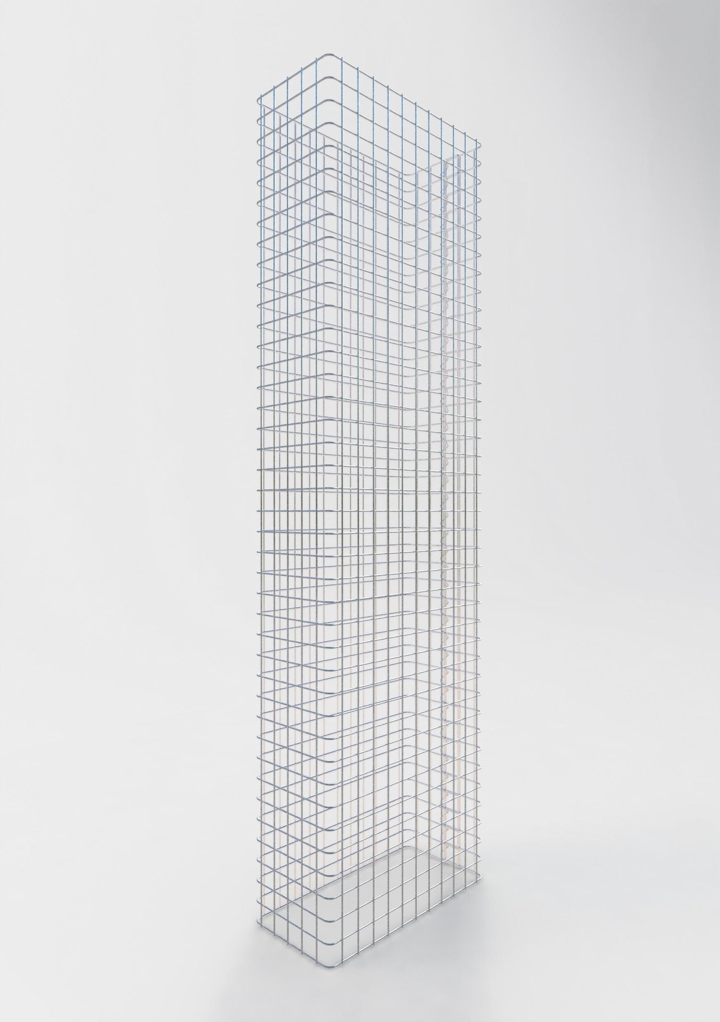 Clôture en gabion Longueur 57 cm, hauteur 160 cm, profondeur 27 cm, mailles 5 x 5 cm