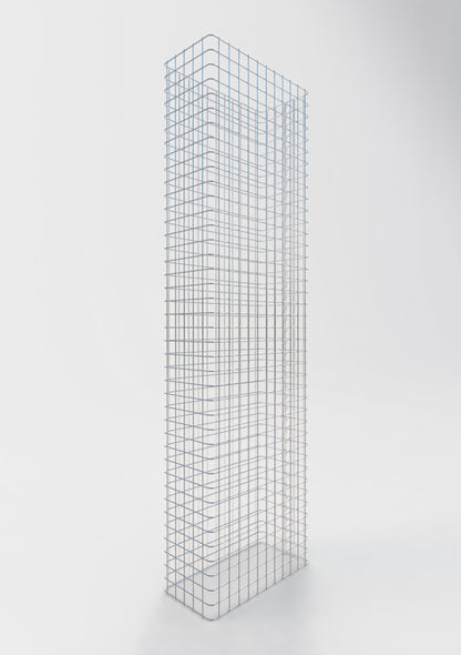 Clôture en gabion Longueur 57 cm, hauteur 160 cm, profondeur 27 cm, mailles 5 x 5 cm