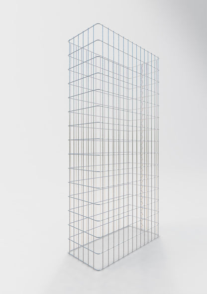 Clôture en gabion Longueur 72 cm, hauteur 200 cm, profondeur 32 cm, mailles 5 x 10 cm