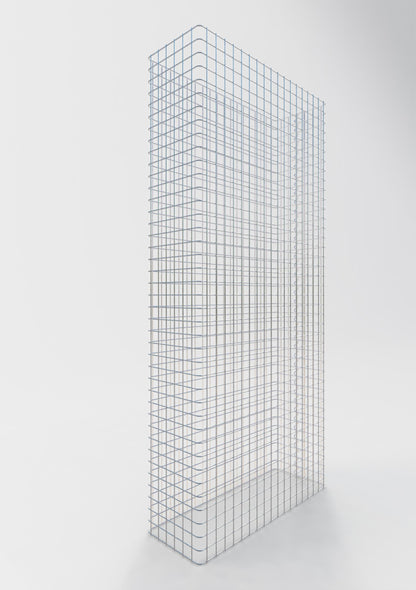 Recinzione in gabbioni lunghezza 92 cm, altezza 180 cm, profondità 32 cm, maglia 5 x 5 cm