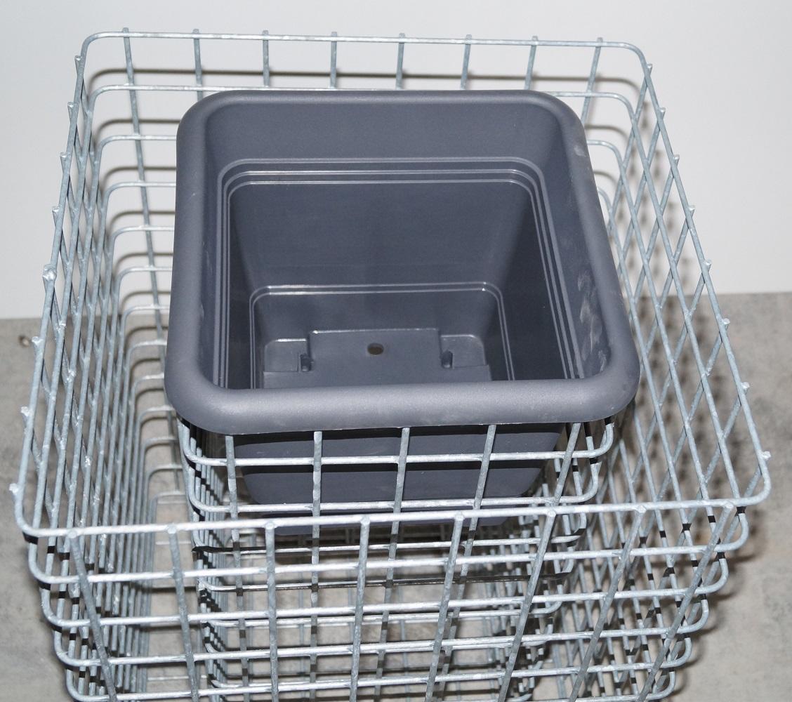 Bloemenzuil Hoogte 62 cm Voet 42 x 42 cm MW 5 x 5 cm, thermisch verzinkt incl. pot