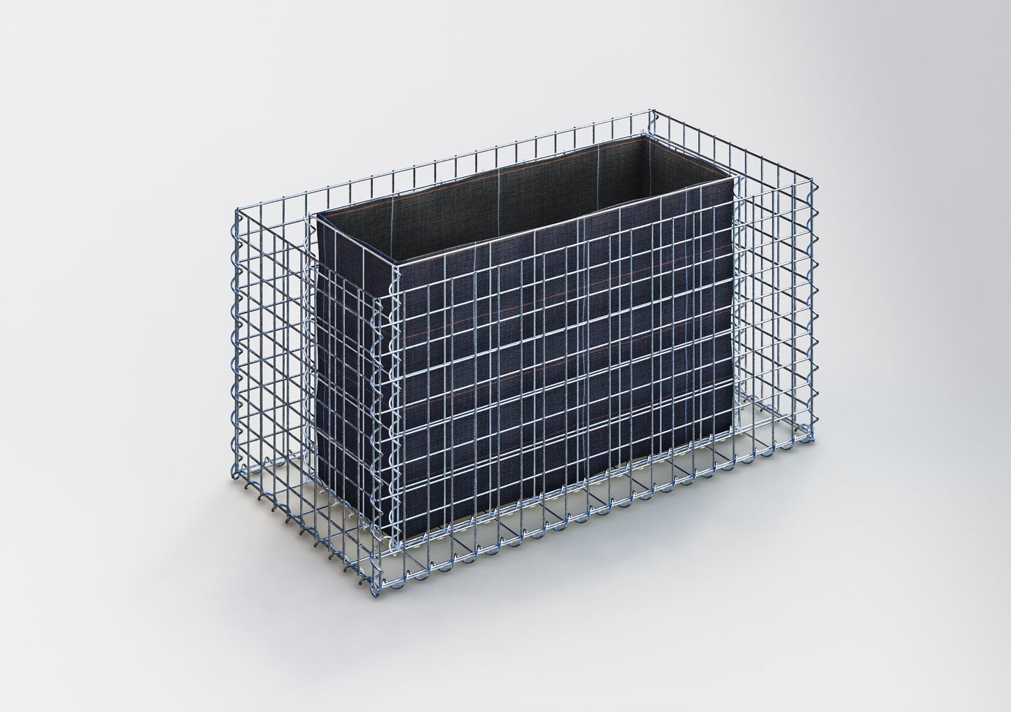 Raised bed square 100 cm x 50 cm x 50 cm (L x H x D), mesh size 5 x 5 cm, wall thickness 10 cm