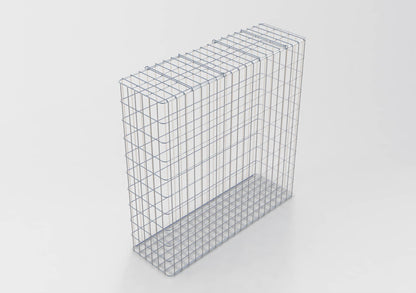 Gabion galvanisé à chaud 102 cm x 102 cm x 32 cm, mailles 5 cm x 10 cm, entièrement soudé