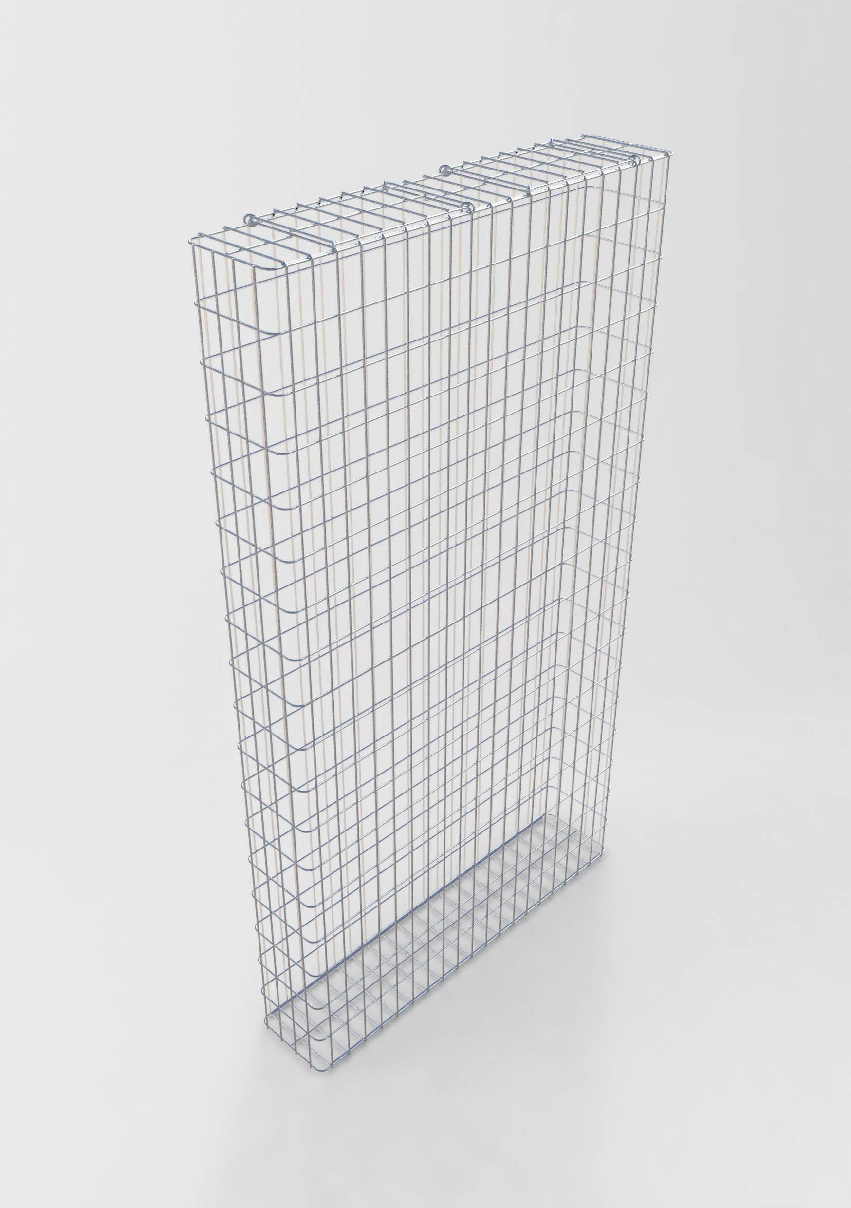 Gavión galvanizado en caliente 102 cm x 182 cm x 22 cm, malla 5 cm x 10 cm, presoldado