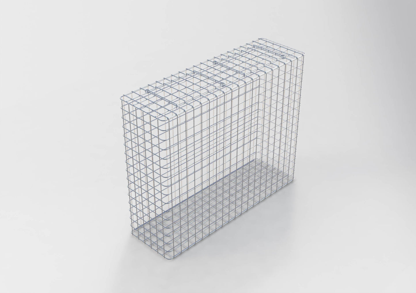 Gabion varmgalvaniseret 102 cm x 82 cm x 32 cm, maskestørrelse 5 cm x 5 cm, fuldsvejset