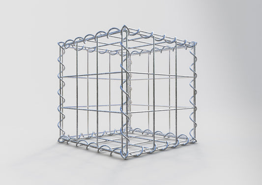 Gabion 30 cm x 30 cm x 30 cm (L x H x D), mesh size 10 cm x 10 cm, spiral